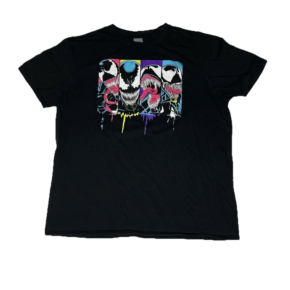 Marvel Venom Graphic T-Shirt Women's XL Black